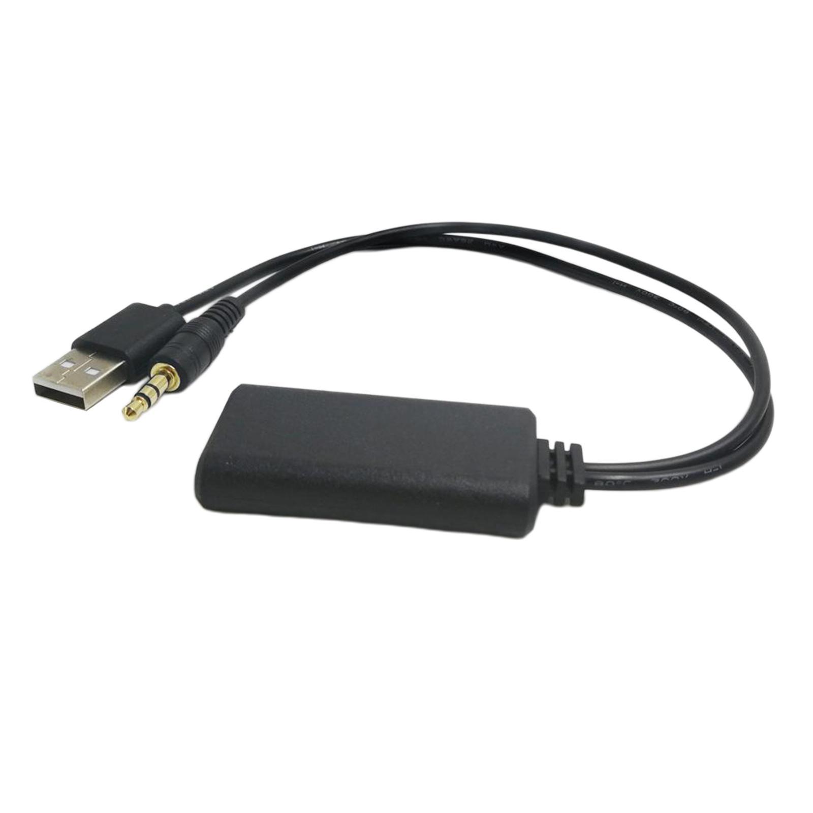 2-in-1 Auto Radio USB Bluetooth Adapter Stereo Wireless Audio Wire