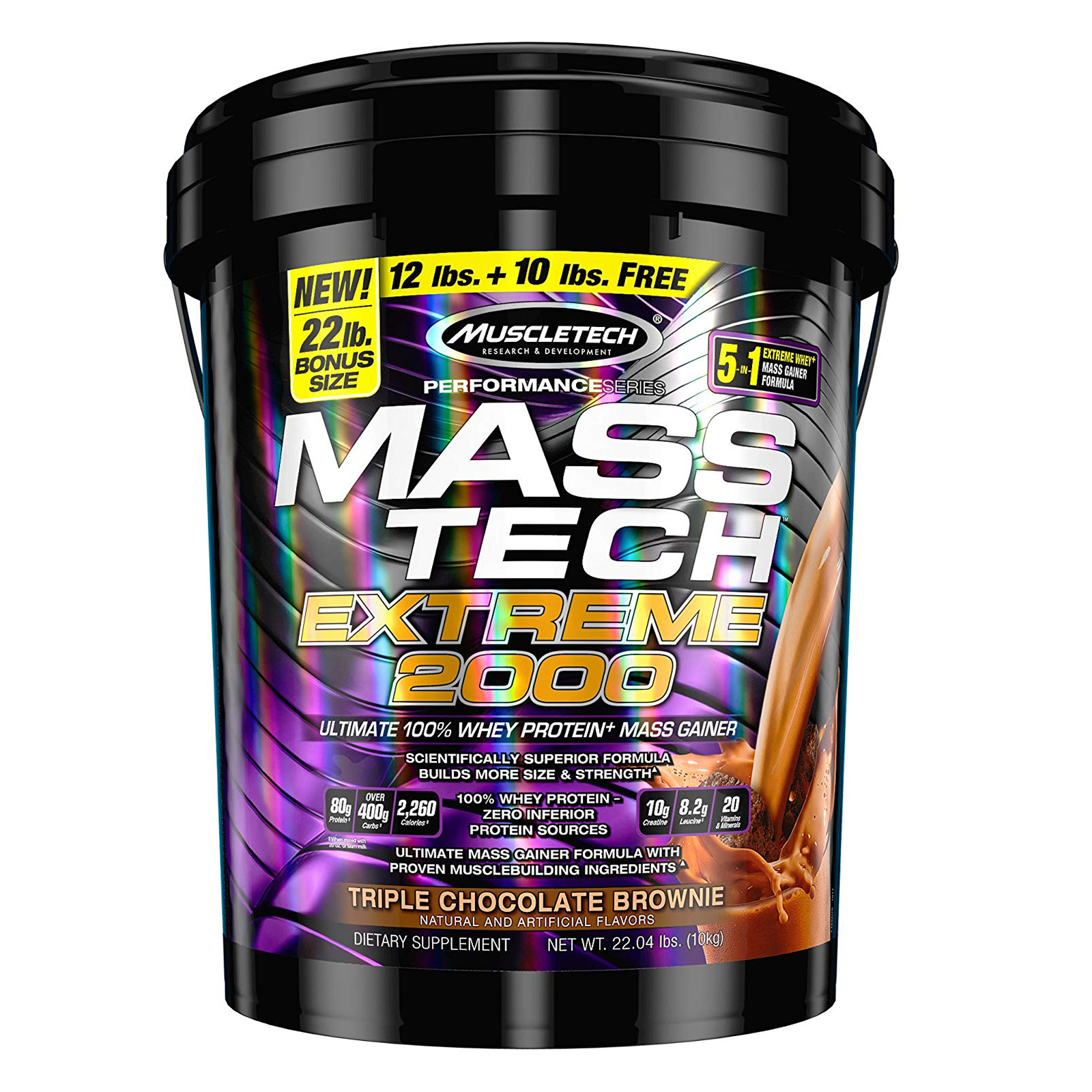 Sữa tăng cân MASS TECH EXTREME 2000 của MuscleTech hương chocolate thùng 10kg