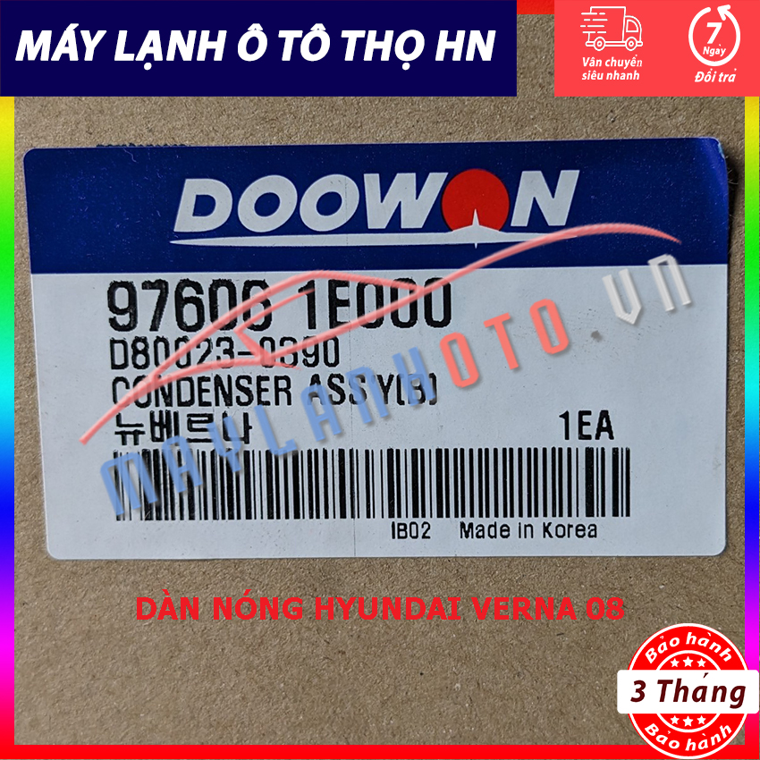 Dàn nóng Hyundai Verna New đời 2008 Hàng xịn Hàn Quốc