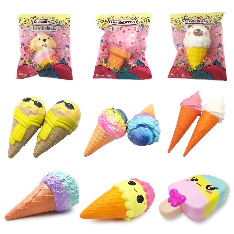 Squishy hình bánh hình thú hình củ quả tạo hình giải nén bóp trút giận mềm mịn giải tỏa căng thẳng cho bé