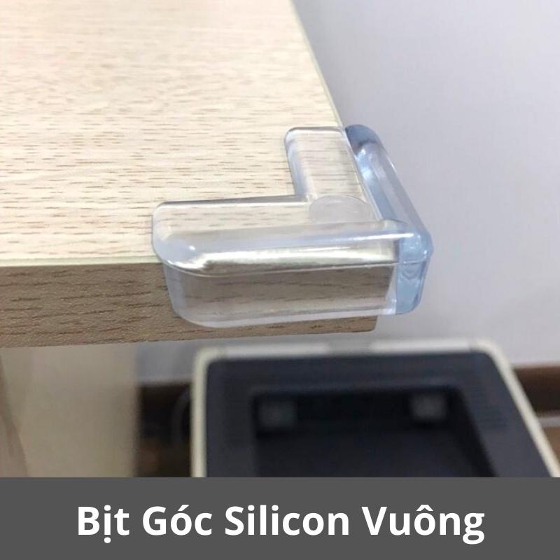 Set 4 miếng silicon bịt chụp góc bàn bảo vệ an toàn cho bé