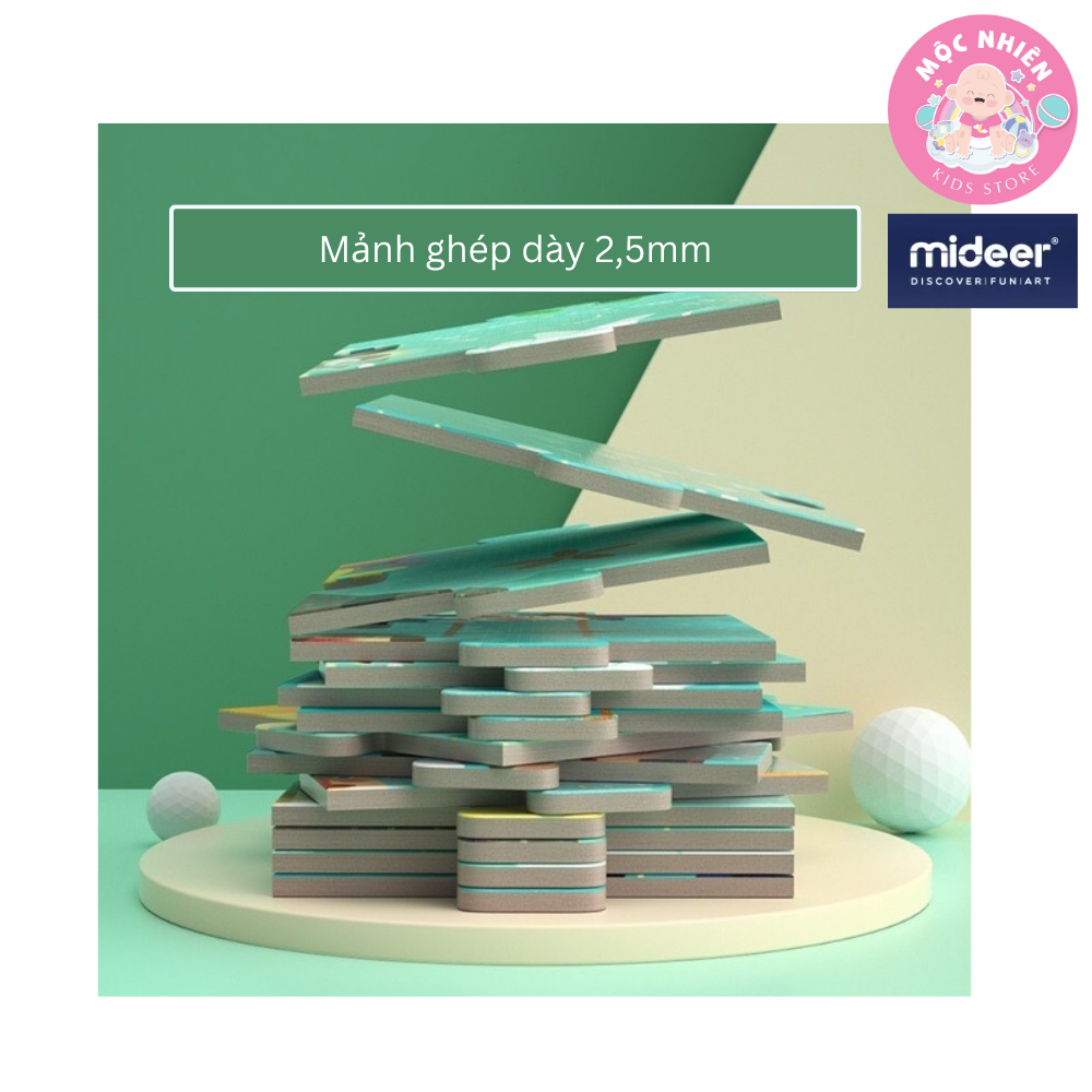 Bộ xếp hình valy Mideer Tales Parade 104 mảnh ghép dành cho bé từ 4 tuổi + - chủ đề Cuộc diễu hành cổ tích