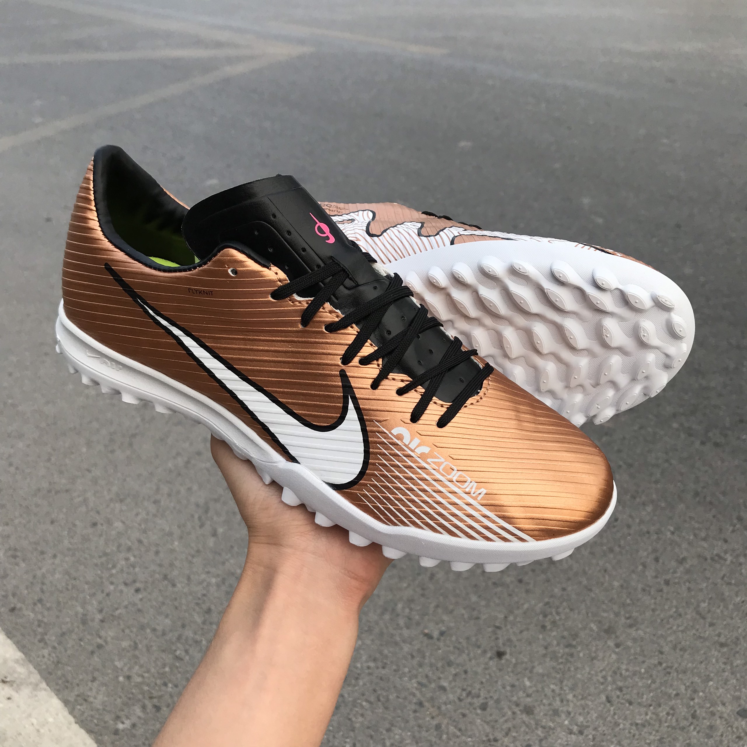 Giày đá bóng chuyên phủi NK Zoom Mercurial Vapor 15 Academy TF cao cấp