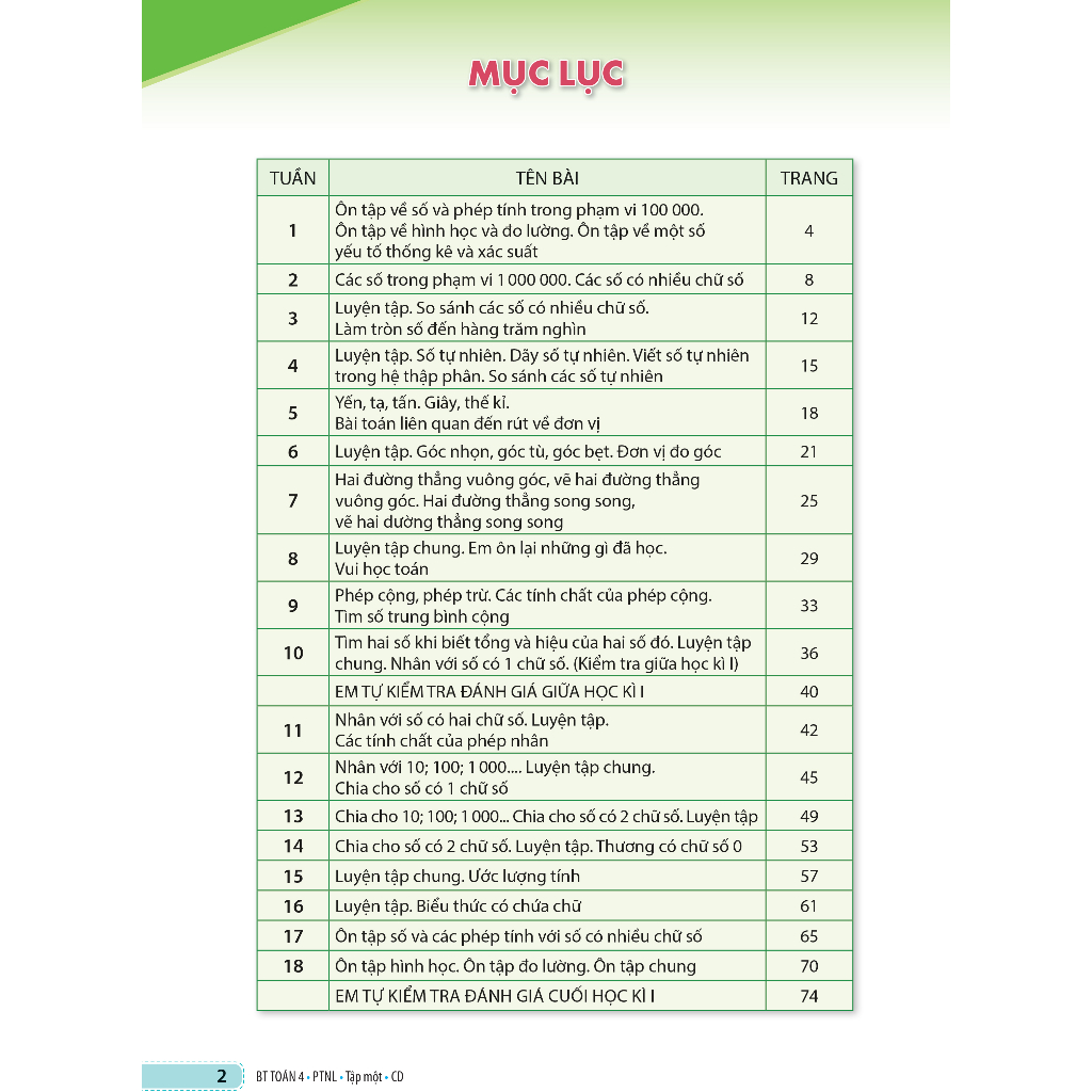 Sách - Bài tập Toán 4 Tập 1 Phát triển năng lực