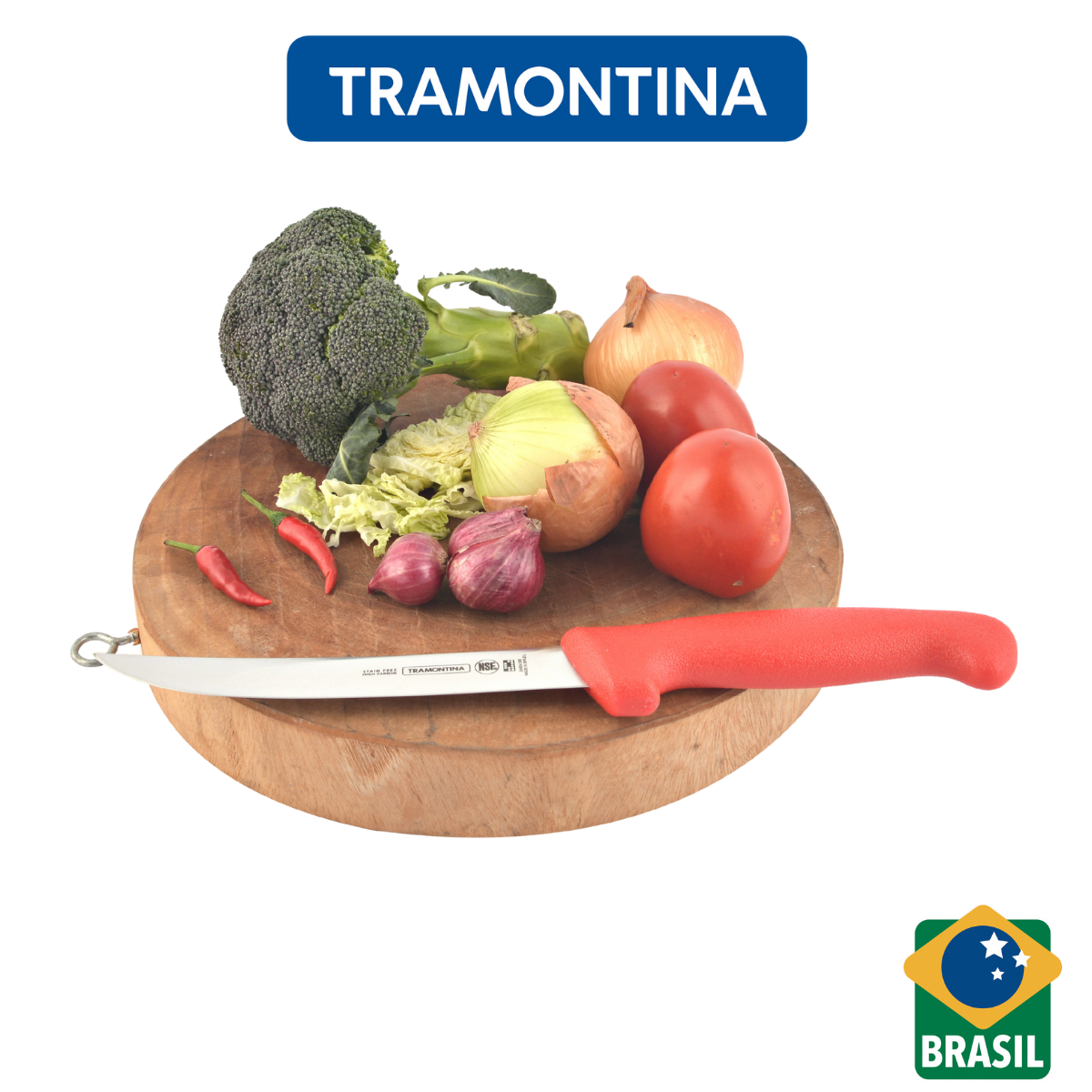 Dao Lóc Xương Cán Đỏ Tramontina Professional 15cm - TRDA24604/176