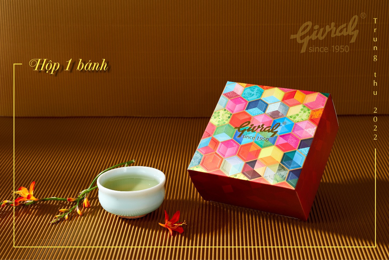 Bánh Trung Thu Givral Đậu Xanh Sầu Riêng (2 Trứng/200gr)