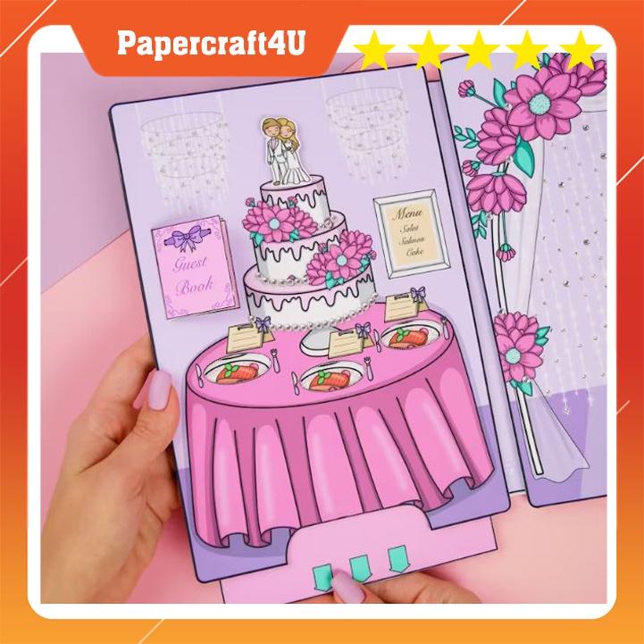 ĐỒ CHƠI NGÔI NHÀ BÚP BÊ GIẤY CẮT THỦ CÔNG DIY_Paper MẪU 06