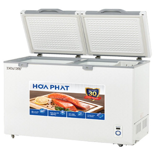 Tủ đông Hòa Phát HPF AD6352.T1 1 ngăn đông 2 cánh kính cường lực -Hàng chính hãng