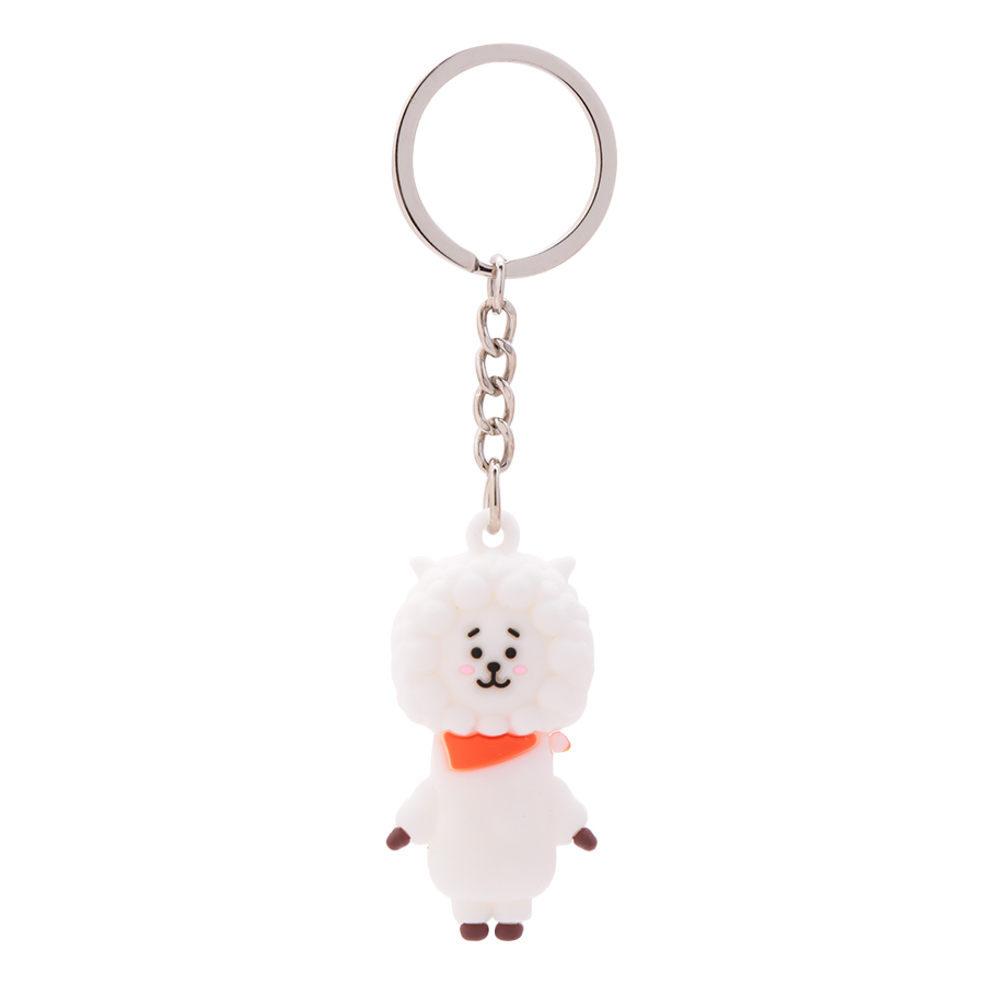 Móc Khóa Nhựa Hình Nhân Vật BTS BT21 - Thỏ Cooky