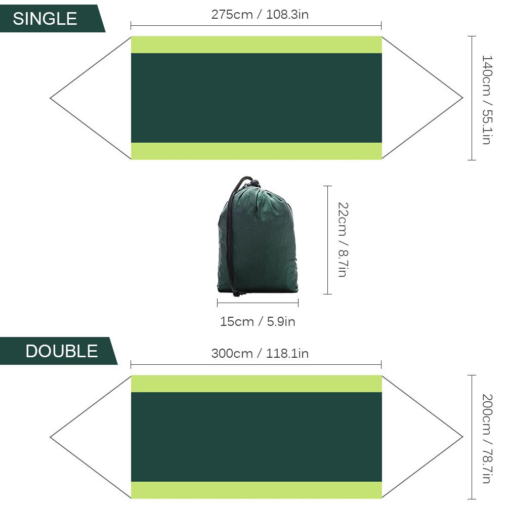 Võng dù nylon nhẹ đi du lịch