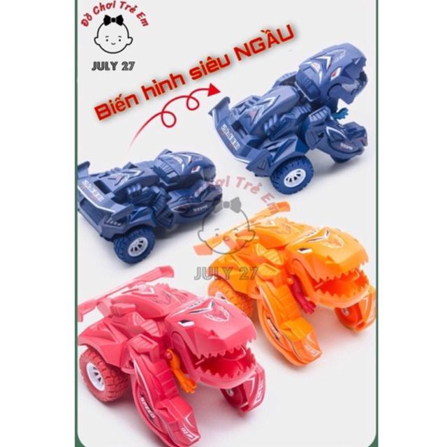 Ô Tô Biến Hình Khủng Long Cao Cấp -  Nhựa ABS Chắc Chắn Kích Thước 8 cm*5.5 cm*12 cm