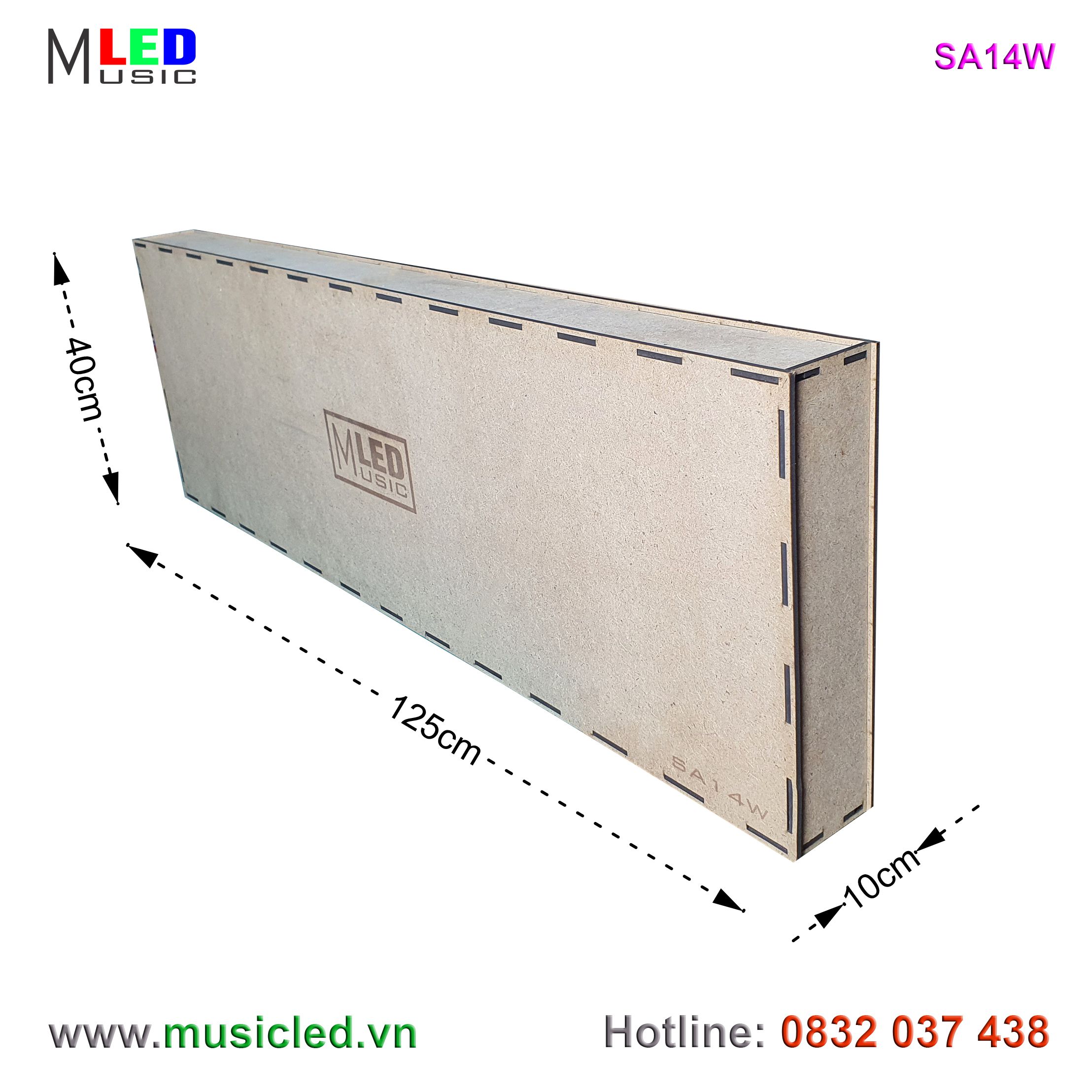 Dàn đèn Music LED nháy theo tần số nhạc 14 cột treo tường