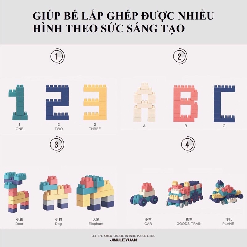 Bộ đồ chơi xếp hình 520 chi tiết siêu trí tuệ cho bé yêu