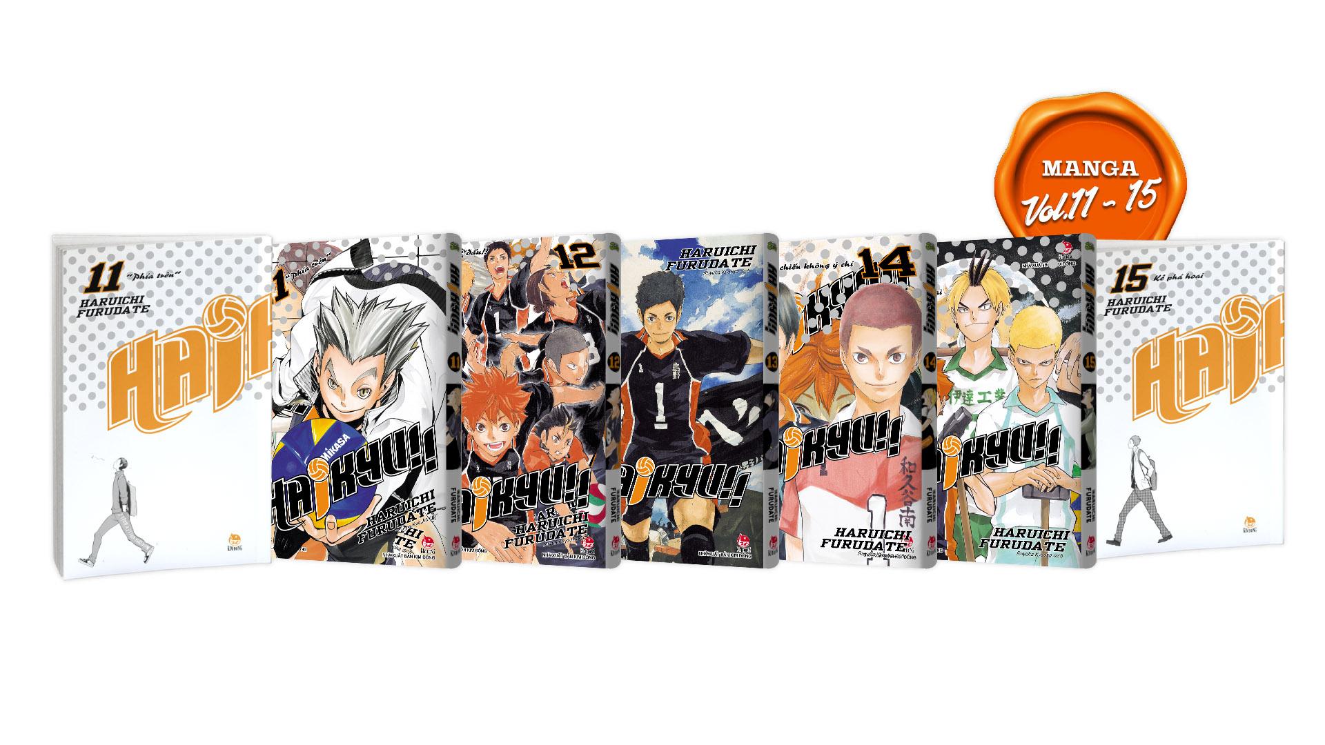 Premium Boxset Haikyu!! - Tập: 1 - 15 (Bộ 15 Cuốn) - Tặng Kèm Bìa Áo Hiệu Ứng UV + Bìa Áo Hiệu Ứng Metalize