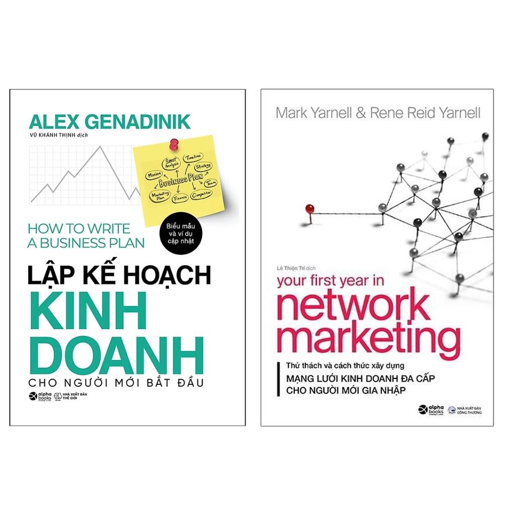 Sách Combo: Lập Kế Hoạch Kinh Doanh Cho Người Mới Bắt Đầu + Mạng Lưới Kinh Doanh Đa Cấp - Alphabooks - BẢN QUYỀN - Mạng Lưới Kinh Doanh