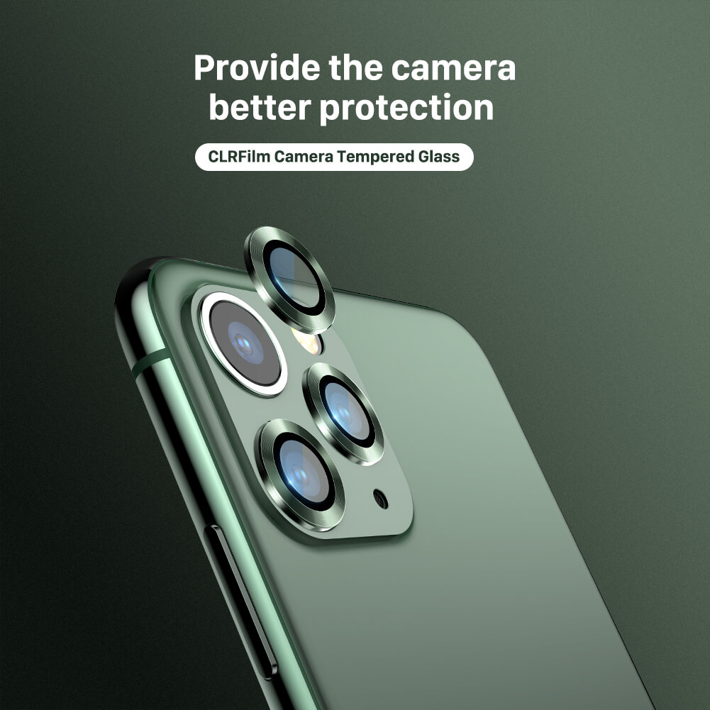 Bộ miếng dán kính cường lực bảo vệ Camera cho iPhone 11 Pro / 11 Pro Max Kuzoom mang  lại khả năng chụp hình sắc nét full HD (độ cứng 9H, chống trầy, chống chụi & vân tay, bảo vệ toàn diện)