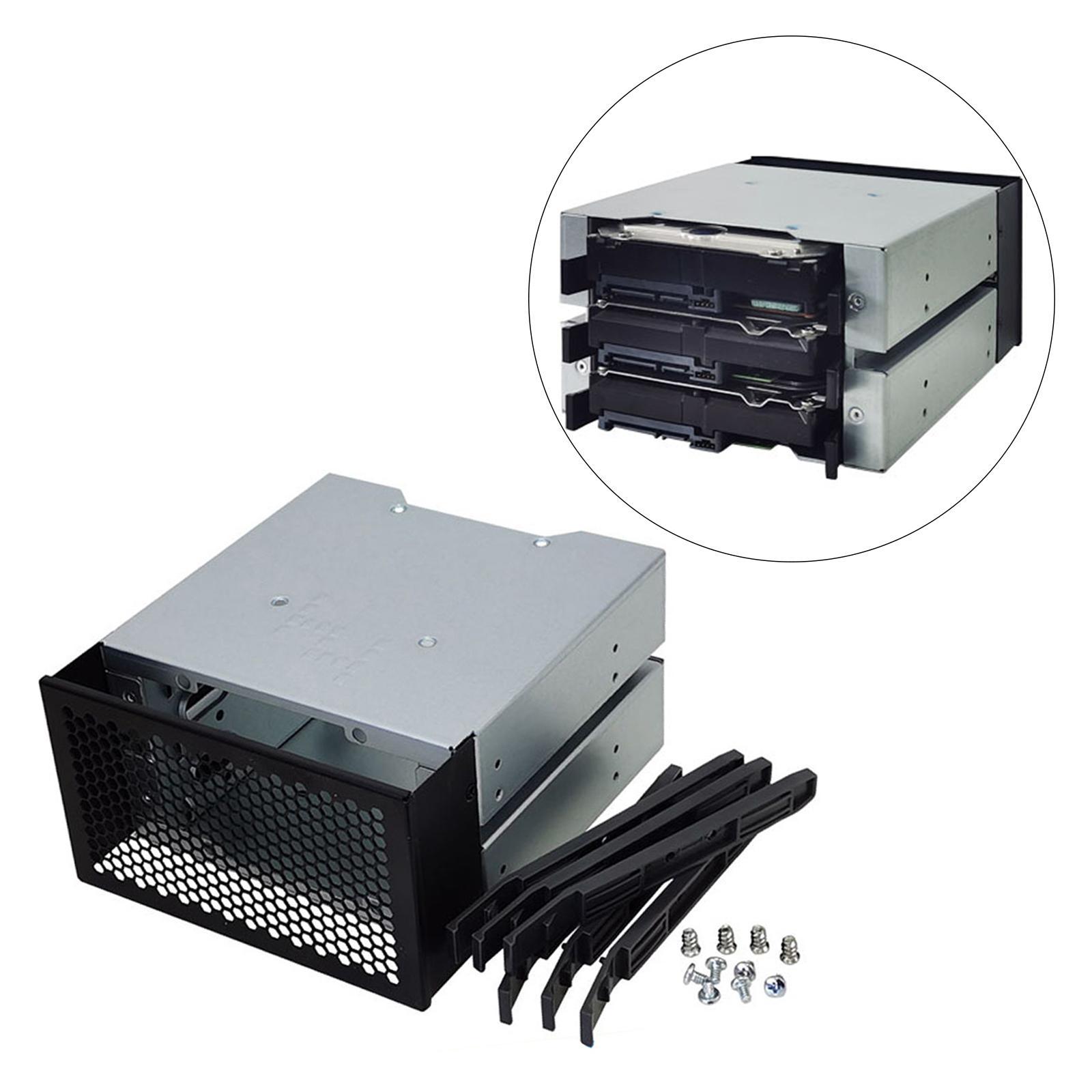 3 Bay 3.5" HDD Cage Rack SAS Disk Tray Caddy