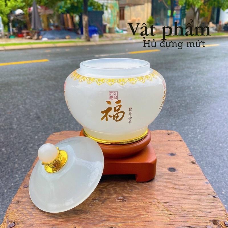 Thố, Hũ Tài Lộc Đá Ngọc - cao 23cm
