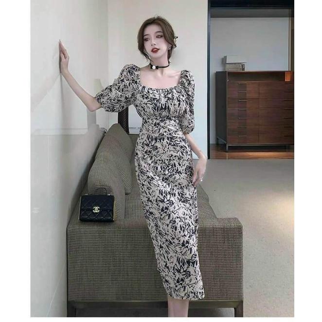 HÀNG NHẬP - ĐẦM BODY VOAN CỔ VUÔNG