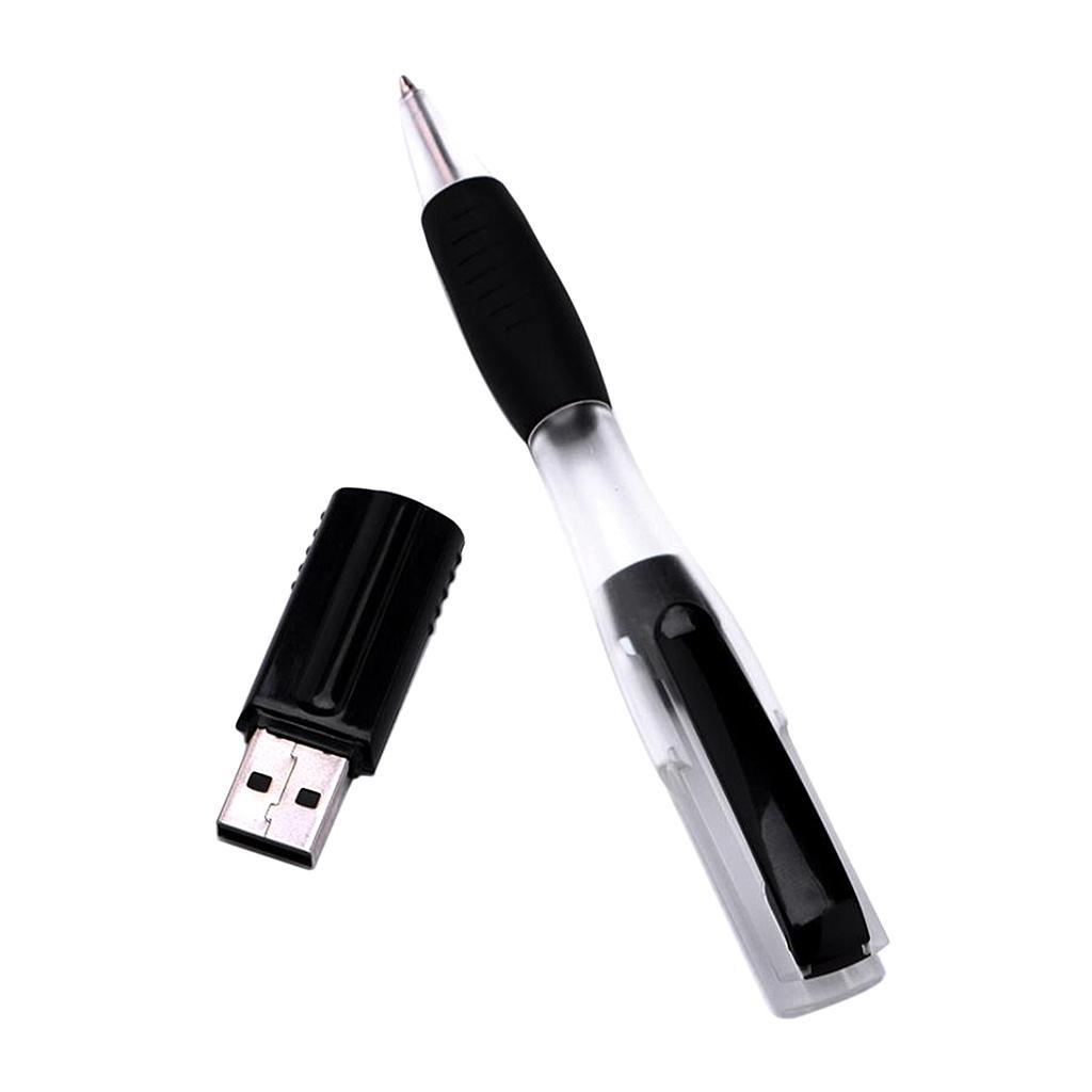 Business USB 2.0 Flash Drive, 2-in-1 Memory Thumb U Disk with Ballpoint Pen