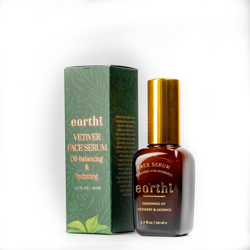 Serum Earthi Cỏ Hương Bài cân bằng da &amp; cải thiện mụn 50ml