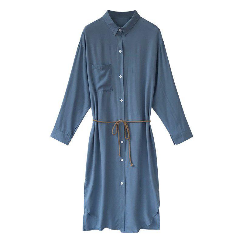 Đầm tay dài phối nút thiết kế thanh lịch hợp thời trang