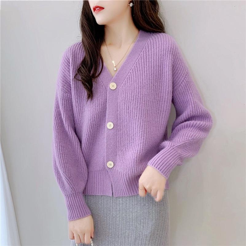 Hàng Sẵn_ Áo khoác len cardigan nhỏ ngọt ngào Hadu shop