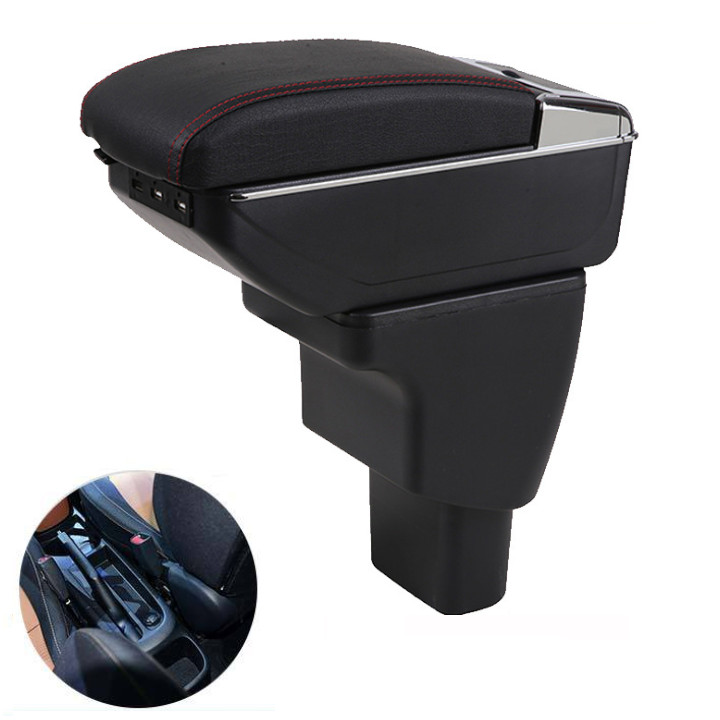 Hộp tỳ tay xe hơi dành cho xe Hyundai i10 tích hợp 7 cổng USB
