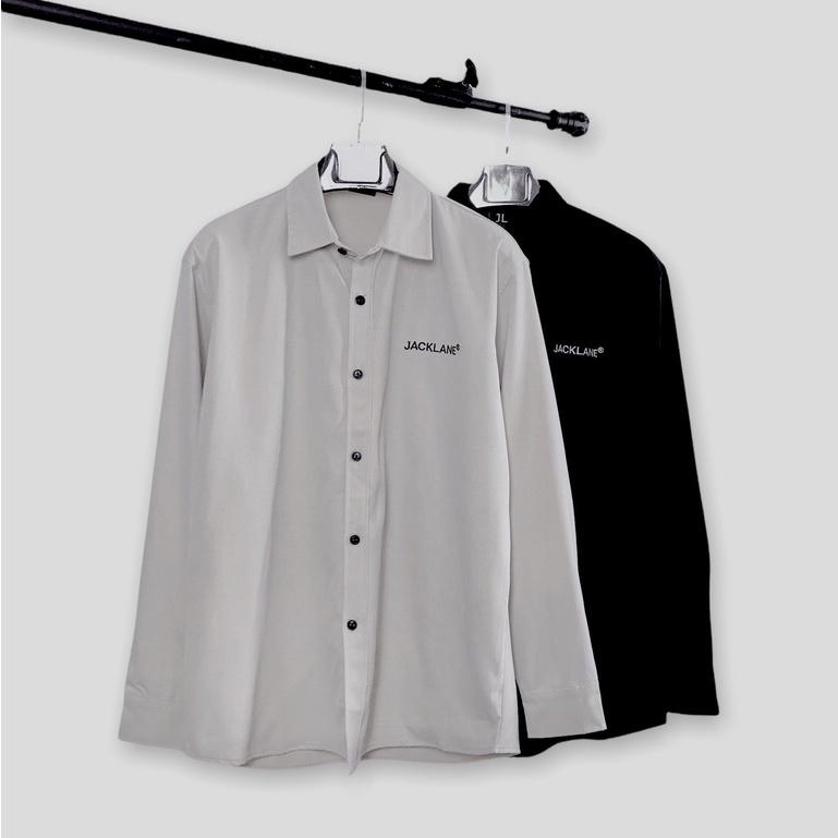Áo Sơmi dài tay Kaki Dorightfearnothing, Áo sơ-mi dài tay nam nữ unisex form rộng, Local Brand JACK LANE