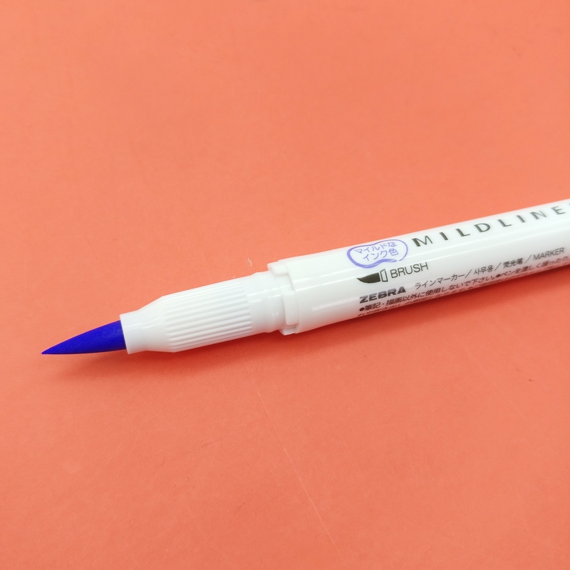 Bút Cọ 2 Đầu Zebra Mildliner Brush WFT8-MLV - Mild Lavender