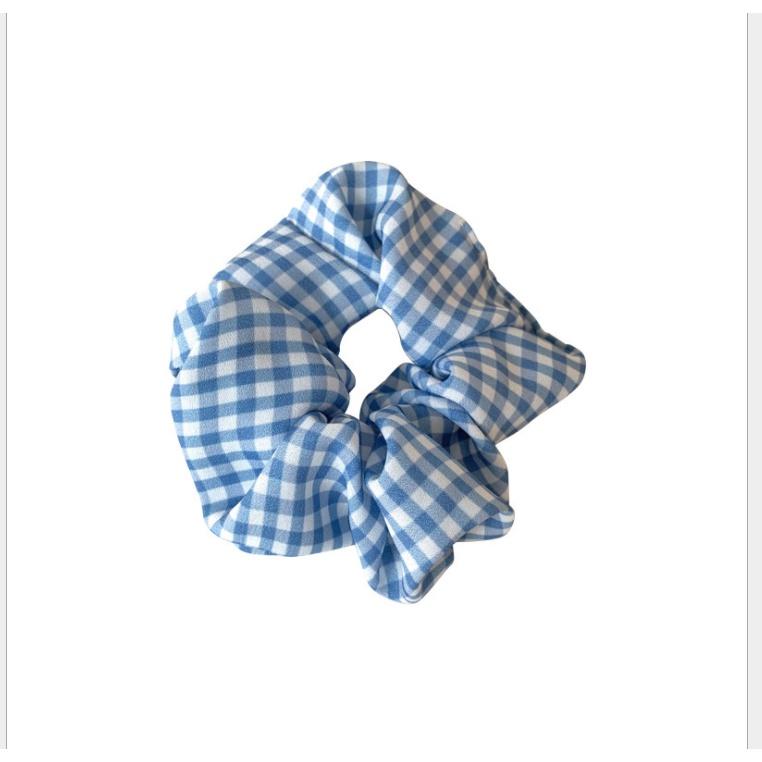 Set 2 dây cột tóc, dây đeo tay vải scrunchies Họa tiết xinh retro xinh xắn đáng yêu