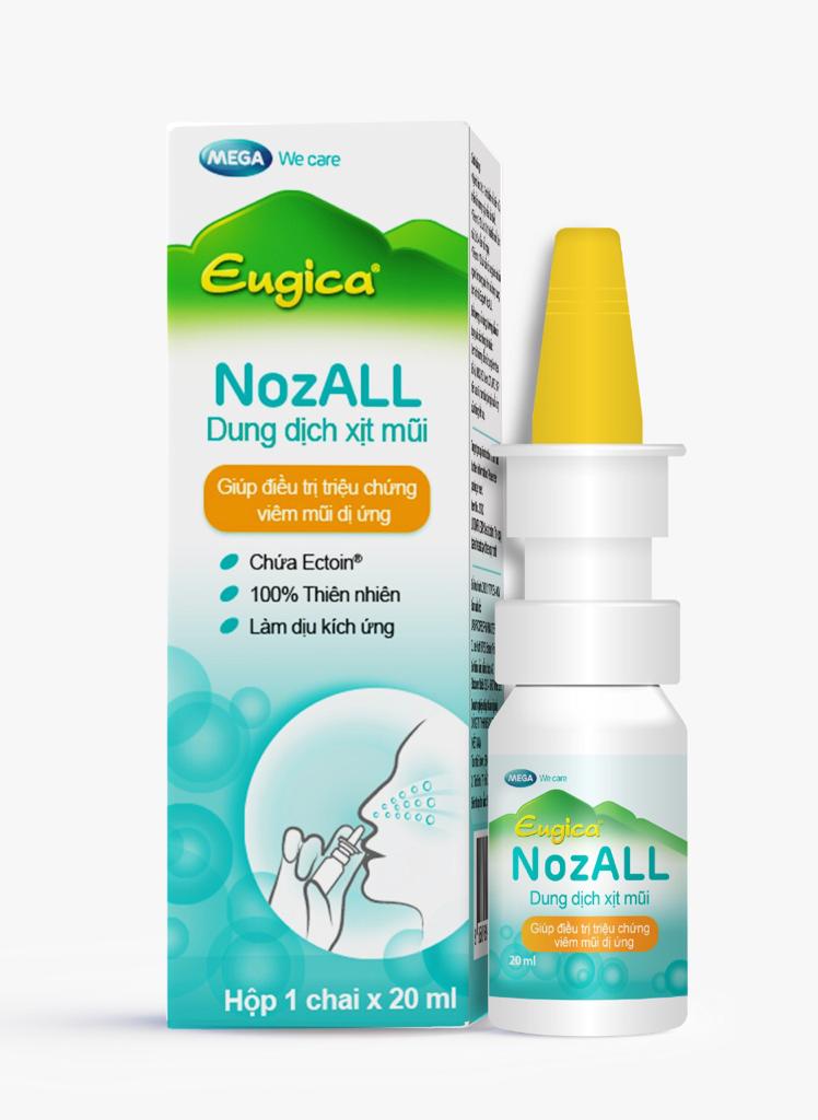 Xịt mũi giảm triệu chứng viêm mũi dị ứng EUGICA NOZALL