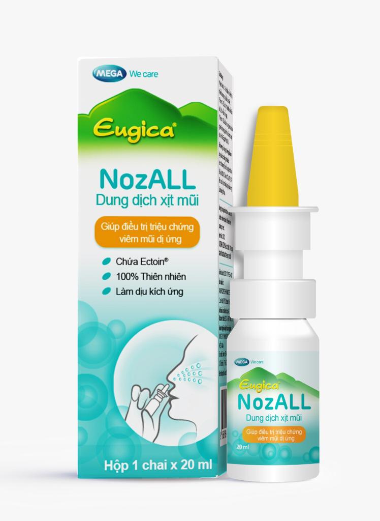 Dung Dịch Xịt Mũi Eugica NozALL Hỗ Trợ Giảm Triệu Chứng Viêm Mũi Dị Ứng Eugica NozALL (Chai/20ml) - Hàng Chính Hãng