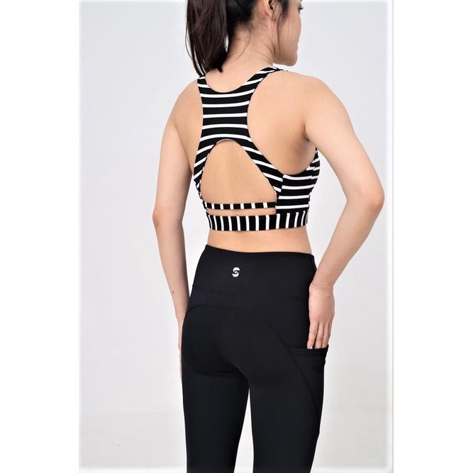 Set đồ tập gym yoga aerobic nữ áo bra 3 lớp kèm mút quần legging lưng cao co giãn đa chiều thoải mái