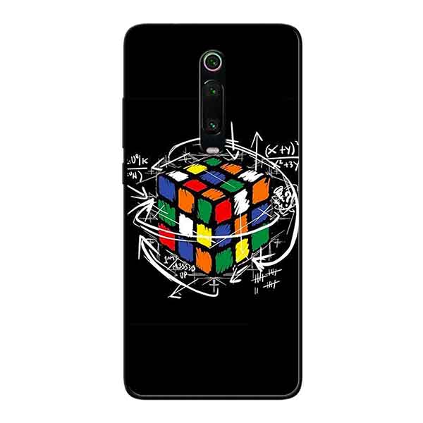 Ốp Lưng in cho Xiaomi Mi 9T Mẫu Rubik Toán Học - Hàng Chính Hãng