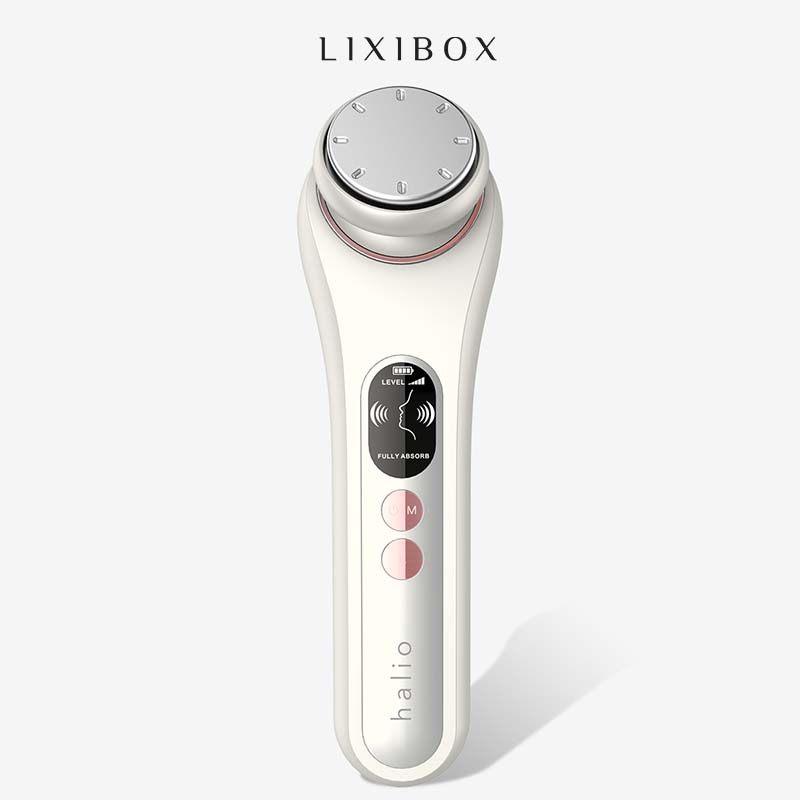 Máy Đẩy Tinh Chất Halio Ion Hot &amp; Cool Beauty Device Nâng Cơ Mặt - Màu White