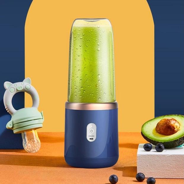 Máy Xay Sinh Tố Mini Cầm Tay Sử Dụng Pin Sạc Cổng USB, Máy Xay Mini 6 Lưỡi Siêu Tiện Lợi - Hàng chính hãng