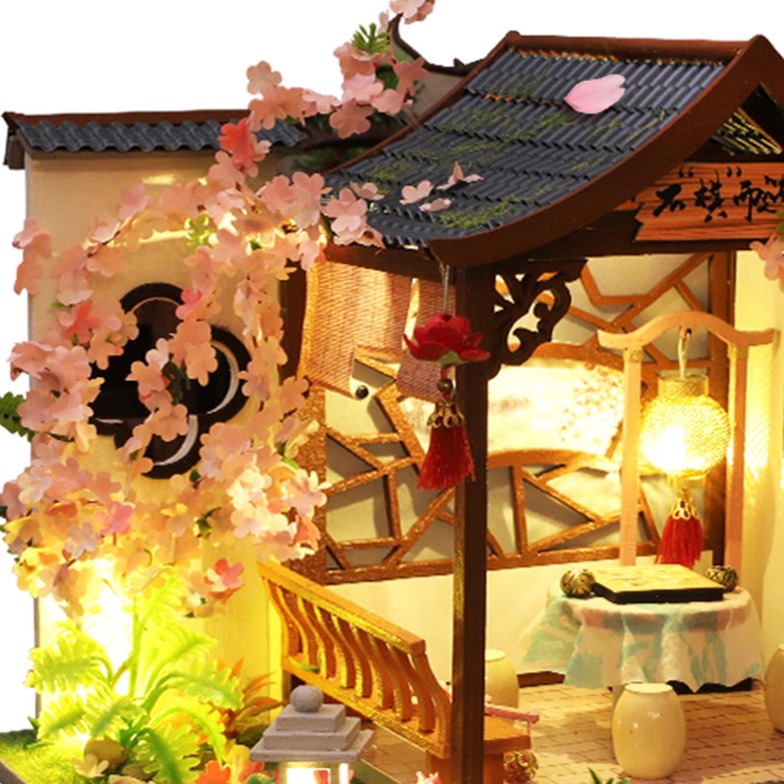 Mini House Kits Wooden Miniature Dollhouse DIY Kits Creative Room for Teens Gifts