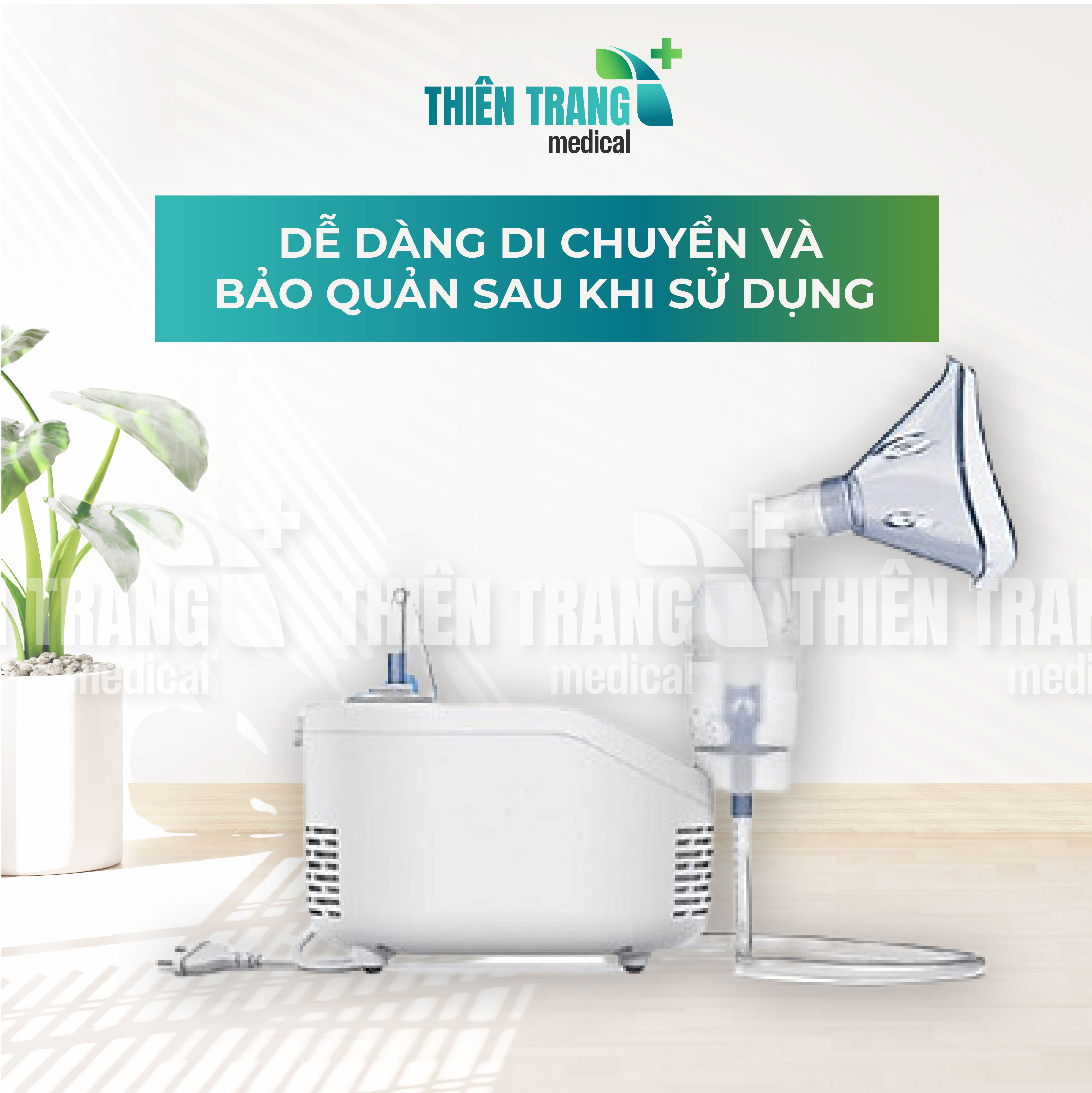 MÁY XÔNG KHÍ RUNG, MŨI HỌNG OMRON NE-C101 Thiên Trang Medical