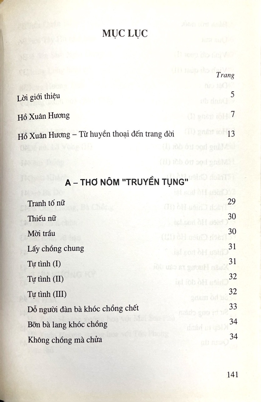 Hồ Xuân Hương Tác Phẩm Chọn Lọc- Tủ Sách Tác Giả, Tác Phẩm Trong Nhà Trường