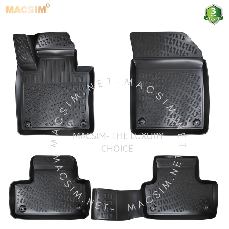 Thảm lót sàn ô tô nhựa TPU Silicon Volvo XC-60  2017+ Nhãn hiệu Macsim