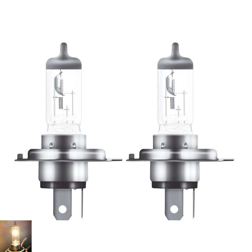 Combo 2 Bóng Đèn Halogen Tăng Sáng 100% OSRAM Truckstar Pro H4 24V 75/70W