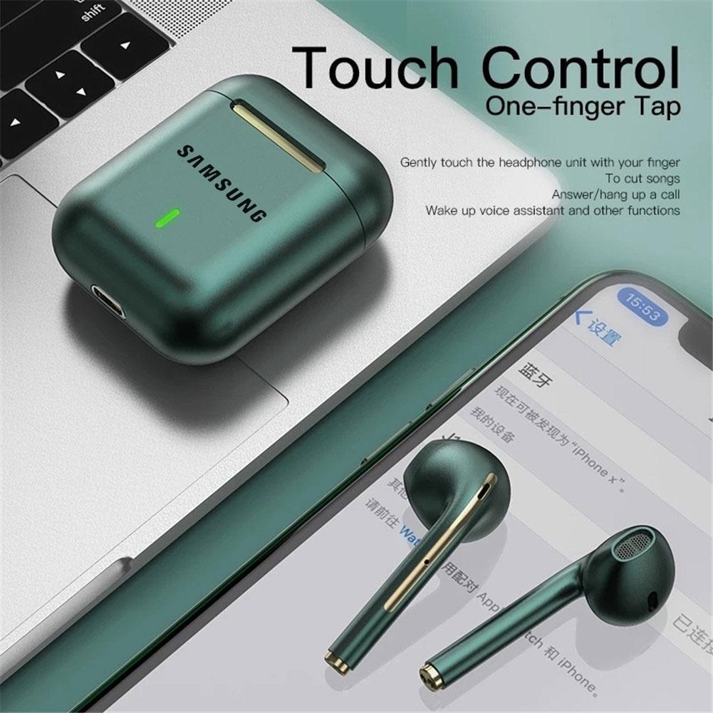 Tai Nghe Bluetooth Không Dây SM J18 Tws Chống Thấm Nước Phong Cách Thể Thao Cho Điện Thoại