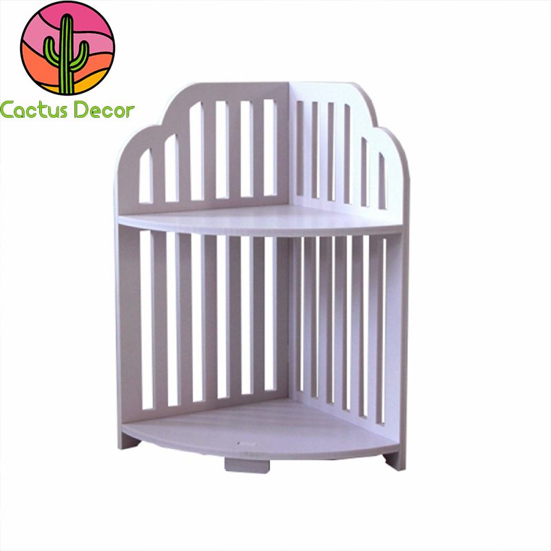 Giá - Kệ góc 2 tầng nan dọc để nhà tắm chống nước , chịu lực tốt