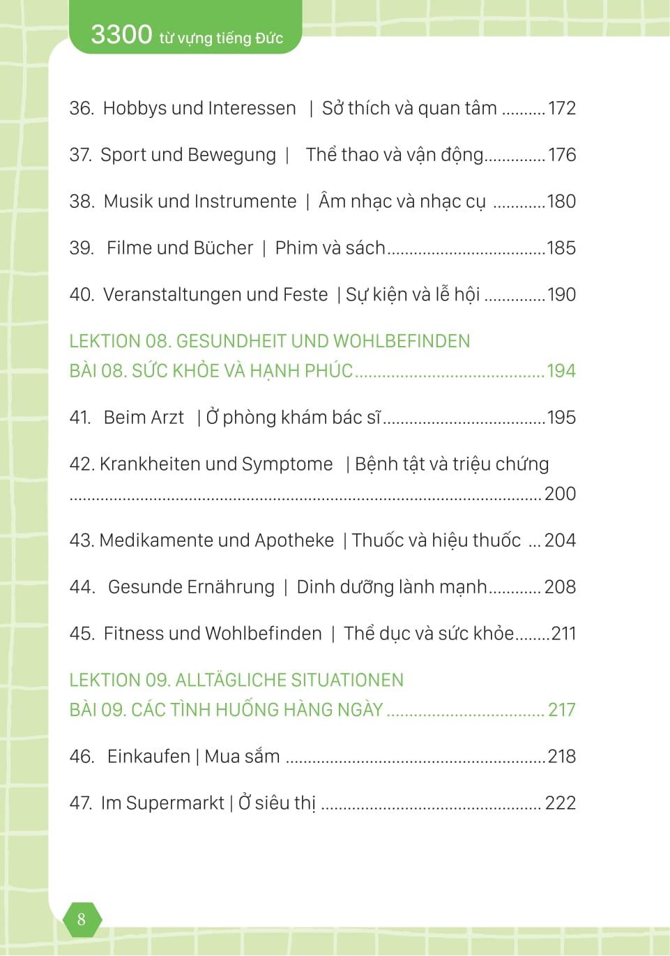 Sách - 3300 Từ Vựng Tiếng Đức Thông Dụng Theo Chủ Đề Dành Cho Người Mới Bắt Đầu