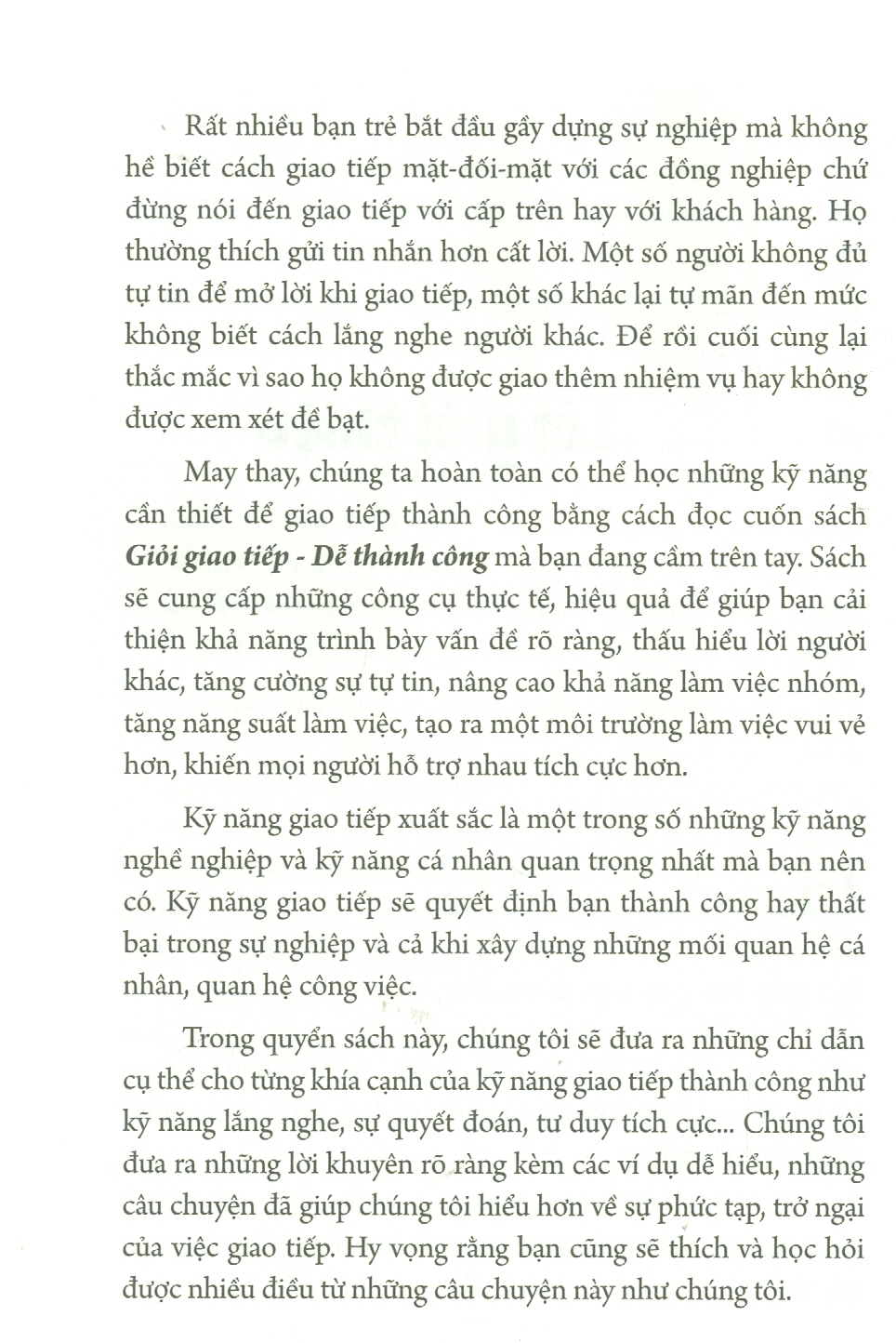 Giỏi Giao Tiếp - Dễ Thành Công