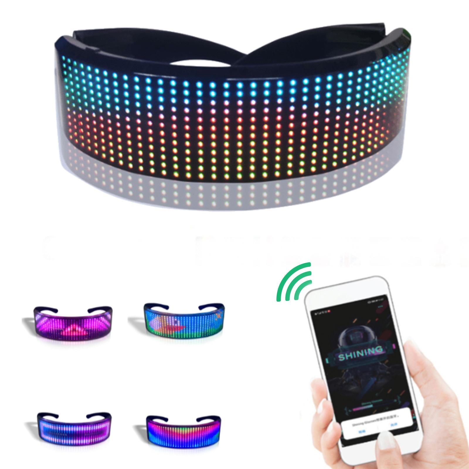 Mắt kính đèn led hiển thị 20 hình ảnh kèm nhạc