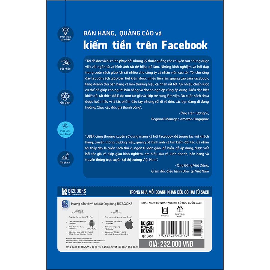 Sách - Bán Hàng Online, Quảng Cáo Và Kiếm Tiền Trên Face.book