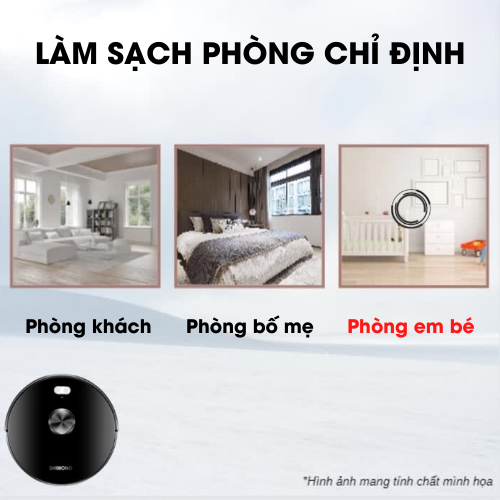 Robot Hút Bụi Lau Nhà Tự Thu Rác Shimono XR580 - Hàng Chính Hãng