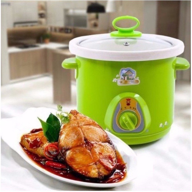 Nồi hầm chậm nấu cháo, kho cá loại 1.5l